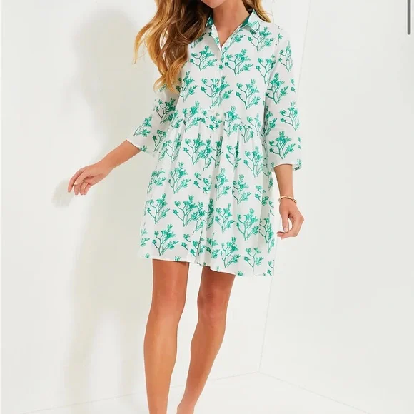 RO'S GARDEN

Green Katano Deauville Short Dress - Picture 2 of 11